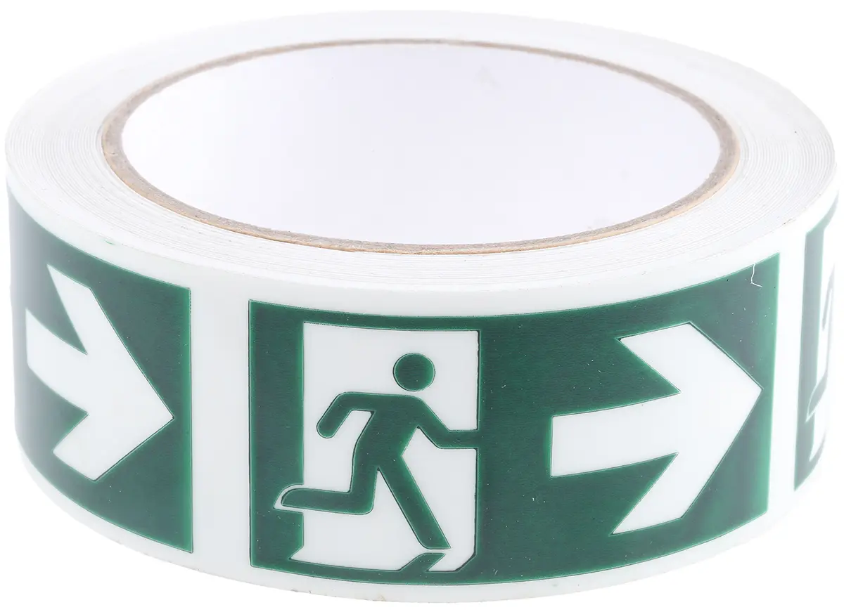 Produktfoto 1 von RS PRO Vinyl Reflektorband, Grün, 40 mm x 10 m