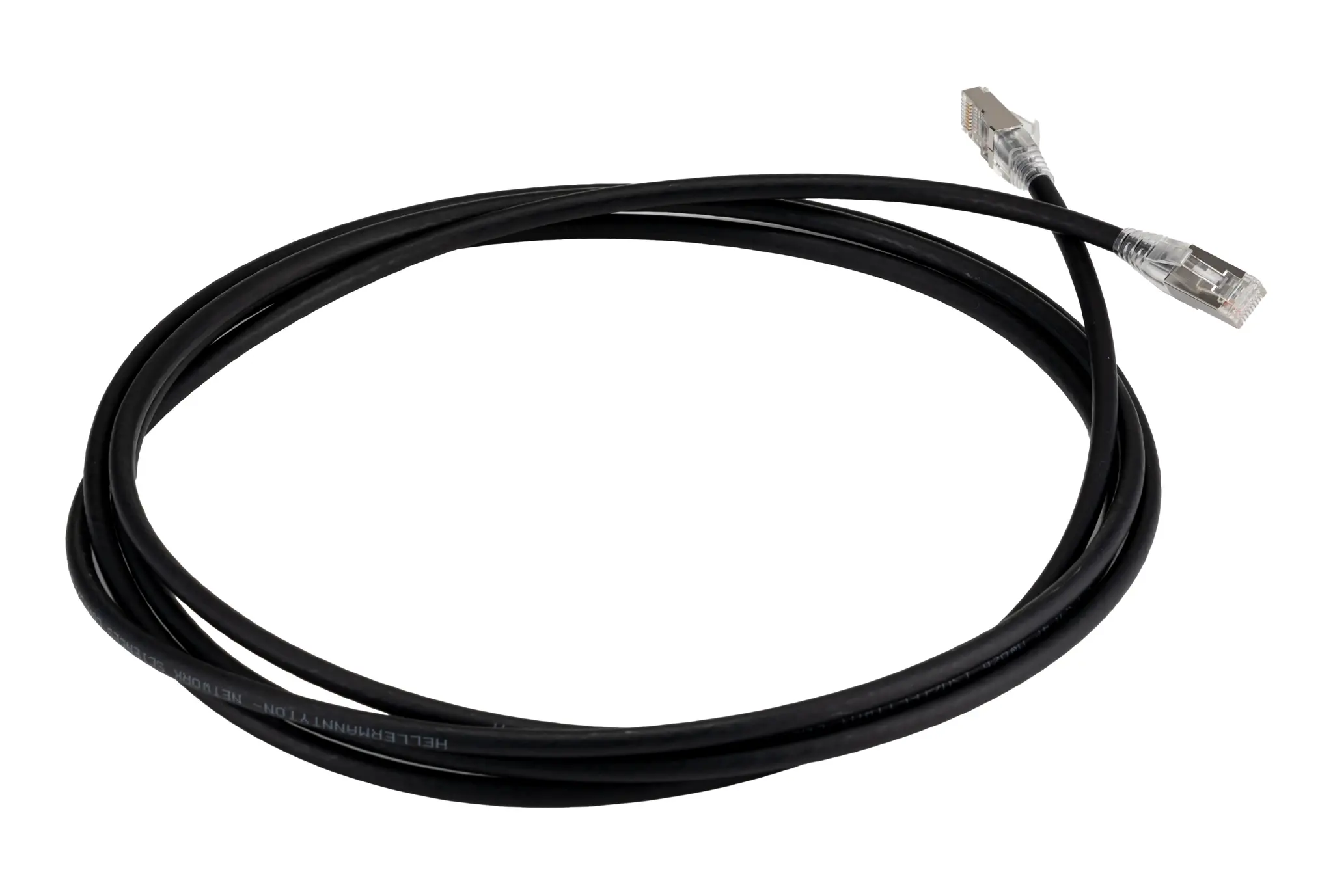 Produktfoto 1 von HellermannTyton Connectivity RJ45 Cat6a Ethernet-Kabel, 3 m, Schwarz S/FTP, Raucharm halogenfrei