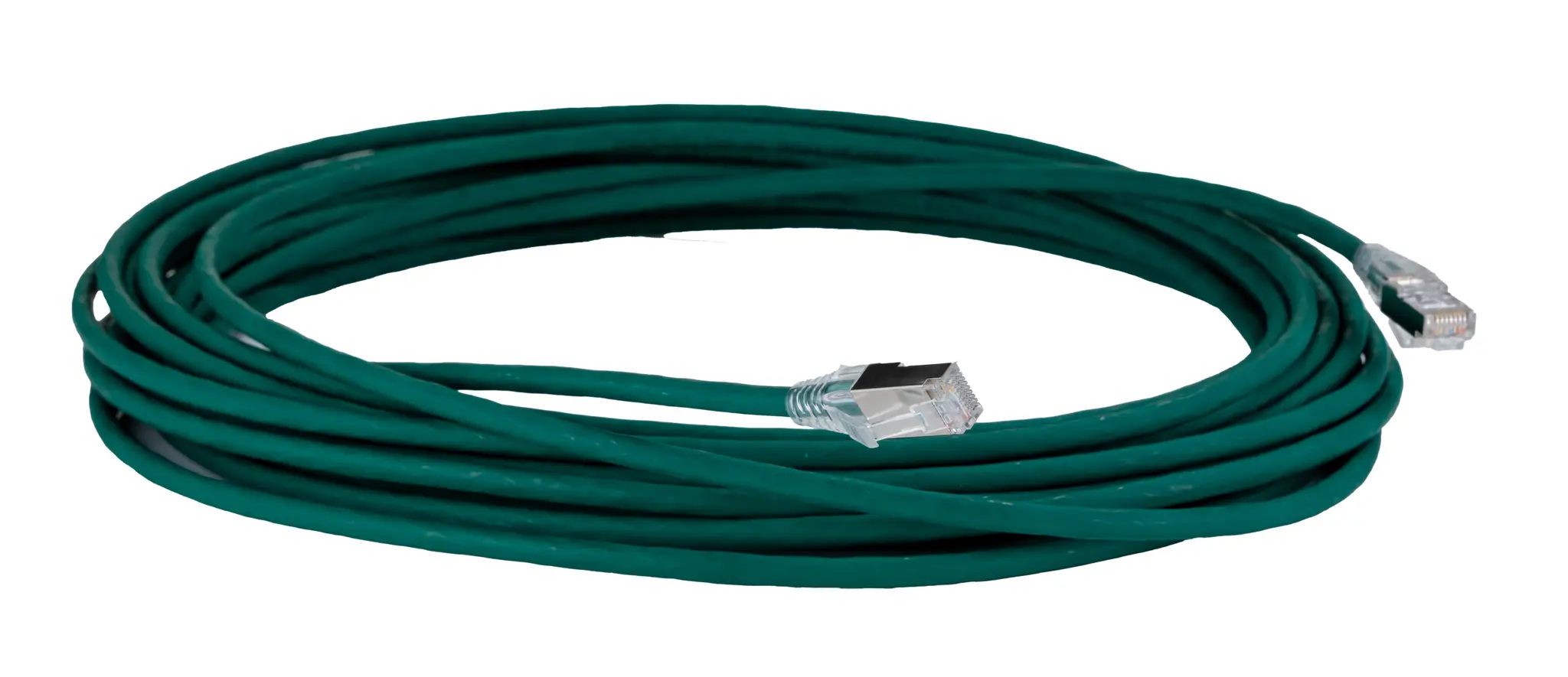 Produktfoto 1 von HellermannTyton Connectivity RJ45 Cat6a Ethernet-Kabel, 10 m, Grün S/FTP, Raucharm halogenfrei