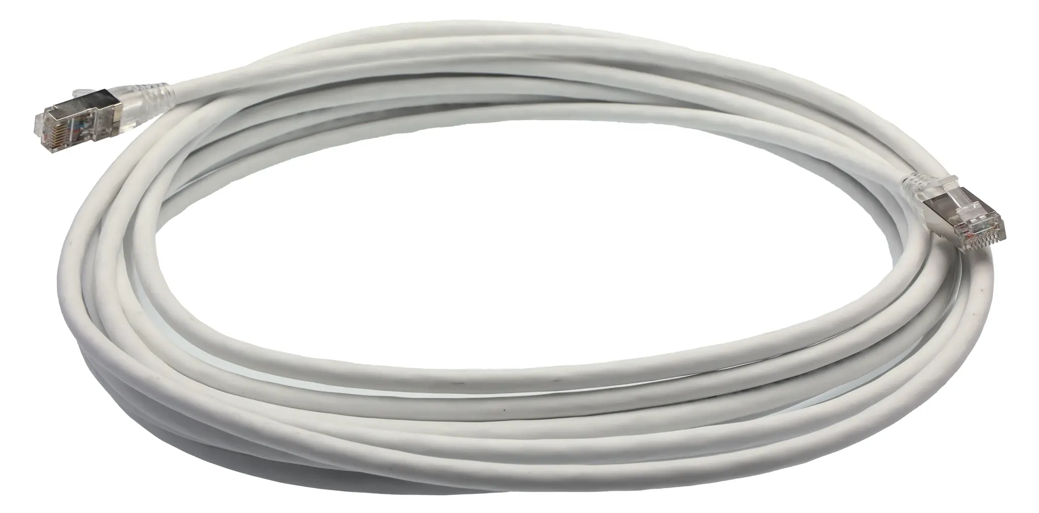 Produktfoto 1 von HellermannTyton Connectivity RJ45 Cat6a Ethernet-Kabel, 7 m, Weiß S/FTP, Raucharm halogenfrei