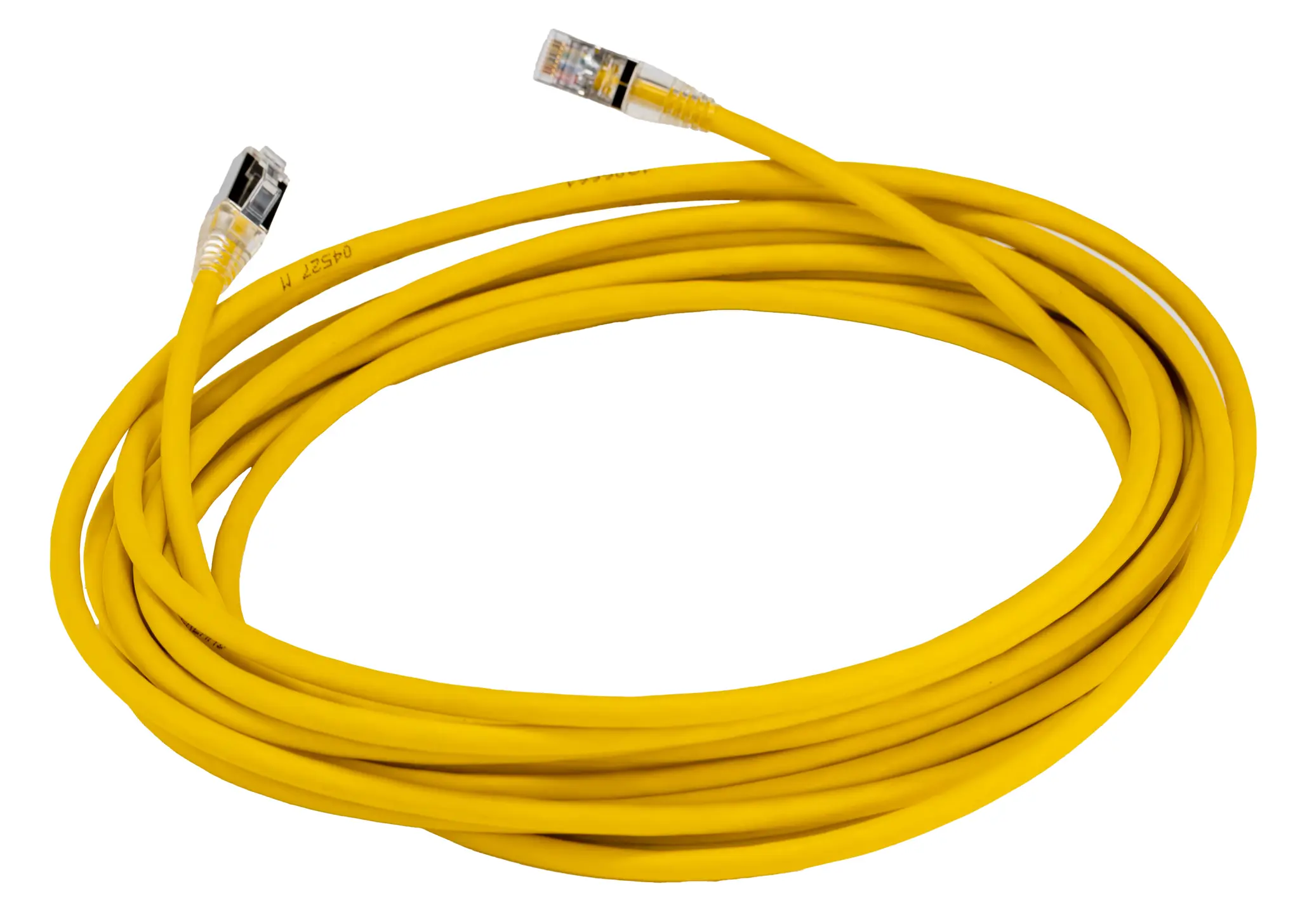 Produktfoto 1 von HellermannTyton Connectivity RJ45 Cat6a Ethernet-Kabel, 7 m, Gelb S/FTP, Raucharm halogenfrei