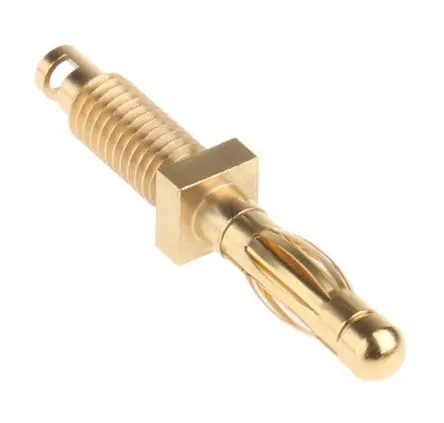 Produktfoto 1 von Staubli 4 mm Stecker Gold Bananenstecker, Kontakt Gold 50A