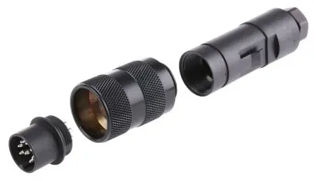 Produktfoto 1 von binder 723 21.5 mm M16 Rundsteckverbinder Buchse 8-polig Stecker 5A Kabel IP67
