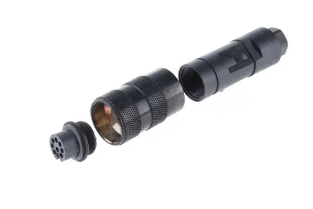 Produktfoto 1 von binder 723 21.5 mm M16 Rundsteckverbinder Stecker 8-polig Buchse 5A Kabel IP67