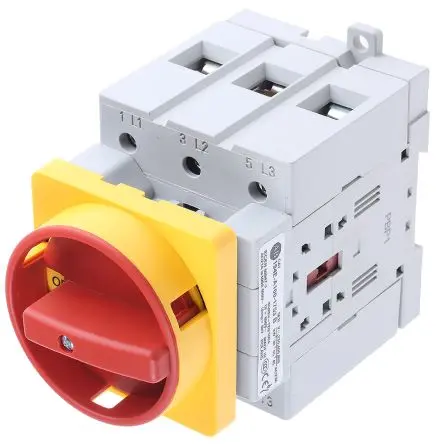 Produktfoto 1 von Allen Bradley 194E Trennschalter 3-polig DIN-Hutschiene 100A 45 kW Rot, Grau, Schwarz, Gelb IP66 3-phasig