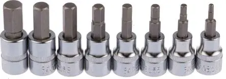 Produktfoto 1 von RS PRO Steckschlüsselsatz 3/8 in Vierkant Sechskant 3 To 12 mm 8-teilig