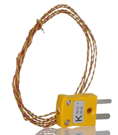 Produktfoto 1 von RS PRO Perfluoralkoxyalkan Thermoelement Typ K, Ø 1 mm x 1 m -75 °C → 250 °C