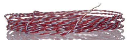 RS PRO Perfluoralkoxyalkan Thermoelement mit offener Messstelle Typ Typ T, Ø 1 mm x 2 m -75 °C → 250 °C