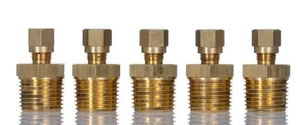 Produktfoto 1 von RS PRO BSPT Thermoelement-Kompressionsverschraubung Messing Verschraubung 6 mm für Thermoelement oder PRT-Sonde