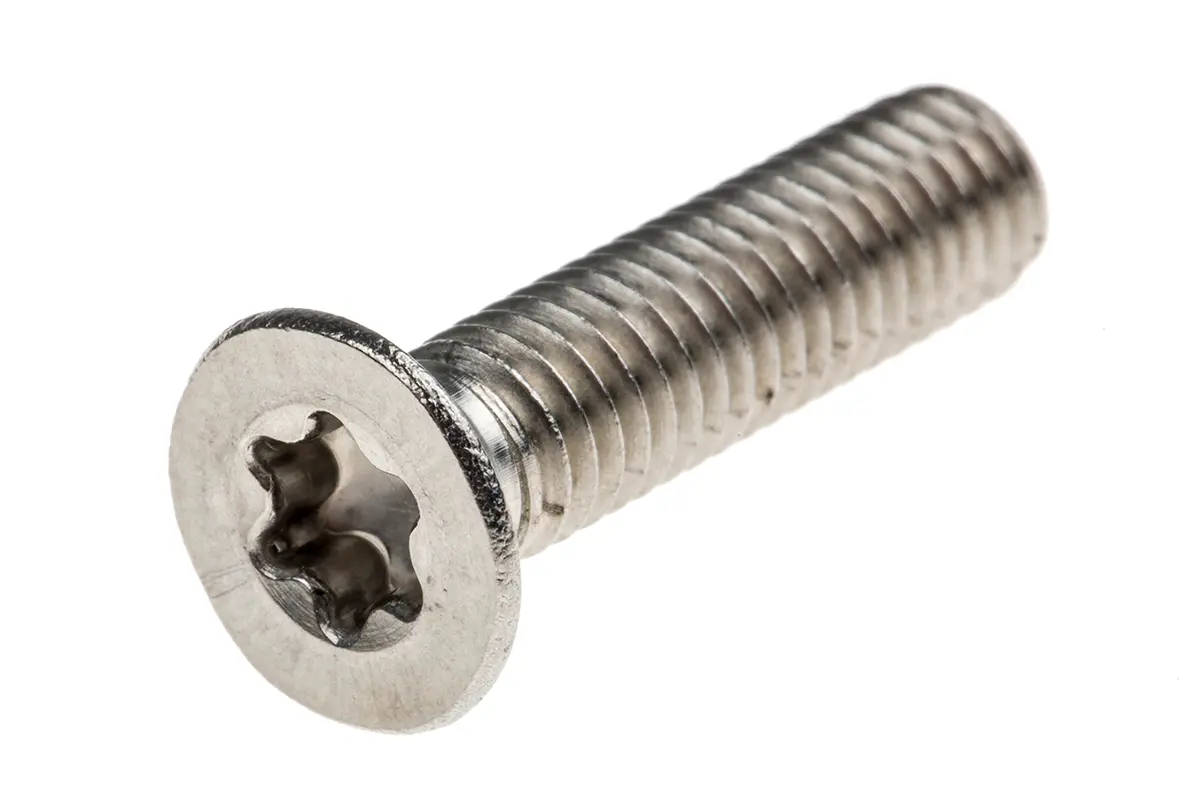 Produktfoto 1 von RS PRO Senkkopf Innensechsrund Schrauben ISO 14581 A2, M6 x 25mm Edelstahl