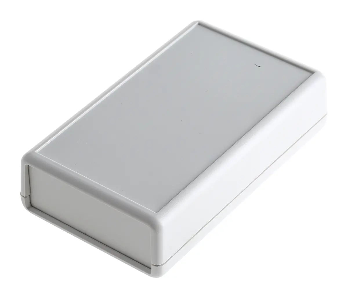 Produktfoto 1 von Hammond Tragbares Gehäuse, ABS, 66 mm Eingebautes Batteriefach, 112 mm, H. 28 mm, Grau, IP54