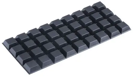 Produktfoto 1 von 3M SJ-5000 Selbstklebende Füße, Konisch viereckig, 7.6 mm, ø 20.5 mm, Polyurethan, 66 °C max.