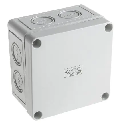 Produktfoto 1 von Spelsberg TK PC Polycarbonat Abzweigdose Grau IP66 Breite 110mm Höhe 66 mm Länge 110 mm