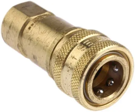 Produktfoto 1 von Parker 60 Hydraulik-Schnellkupplung, Messing Buchse G, 1/4 in, 1000 psi