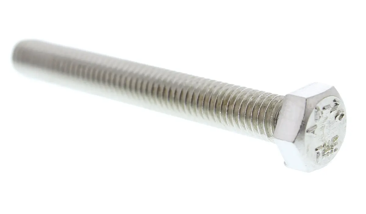 Produktfoto 1 von RS PRO x 40 mm Sechskantschraube, Edelstahl glatt, DIN 933