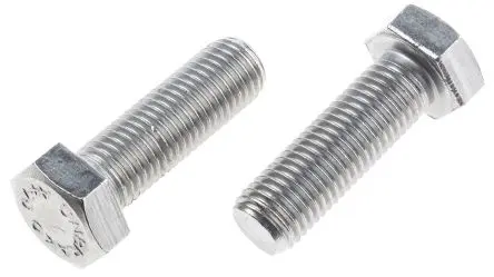 Produktfoto 1 von RS PRO M16 x 50 mm Sechskantschraube, Edelstahl, DIN 933