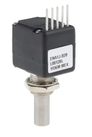 Produktfoto 1 von Bourns Optischer Encoder, 128 Impulse/Umdrehung Imulse/U 5V dc, mit 6.35 mm Rundschaft, Trägerbefestigung