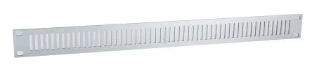 Produktfoto 1 von Rittal Aluminium Frontplatte 1 U Belüftet, farblos 482.6mm