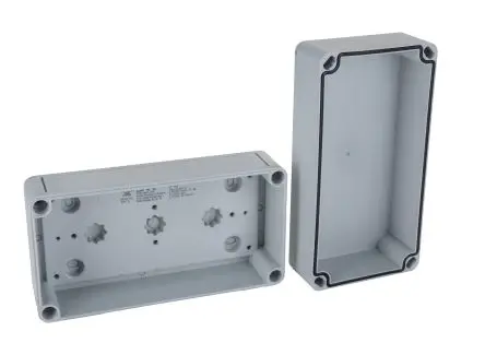 Produktfoto 1 von Rittal PK Polycarbonat Wandanschlusskasten RAL 7035 IP66, HxBxT 94 mm, 94 mm x 81 mm