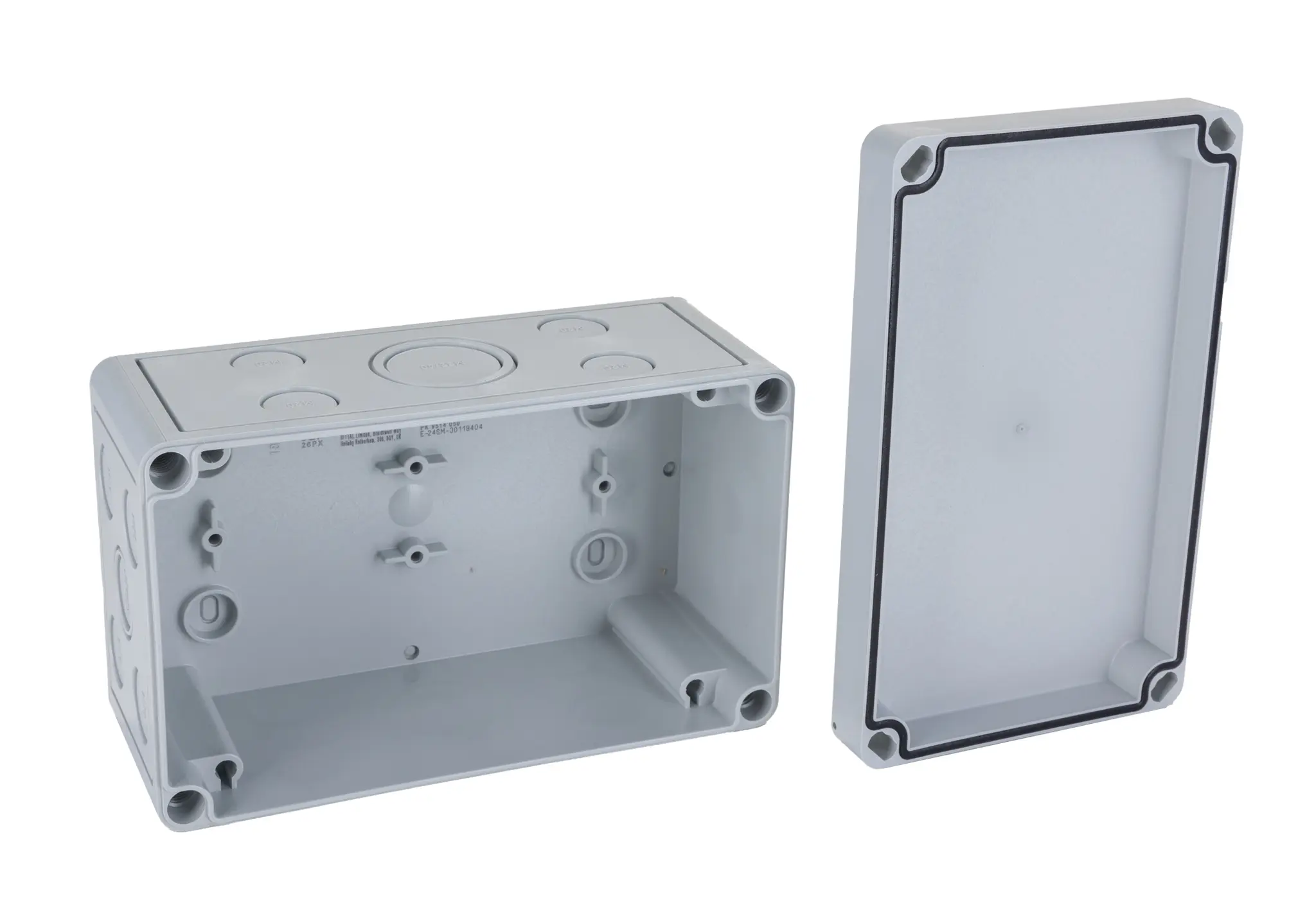 Rittal PK Kunststoff Wandanschlusskasten RAL 7035 IP66, HxBxT 110 mm, 180 mm x 90 mm
