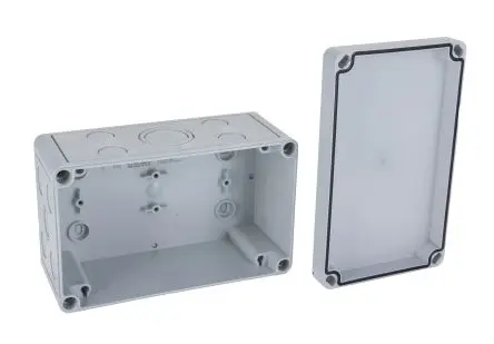 Produktfoto 1 von Rittal PK Kunststoff Wandanschlusskasten RAL 7035 IP66, HxBxT 110 mm, 180 mm x 90 mm