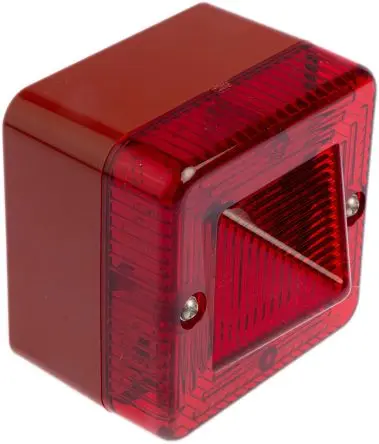 Produktfoto 1 von e2s L101X Xenon Filament/Warnsummer Signalleuchte 230V ac/dc Rot Oberfläche x 83 mm IP66