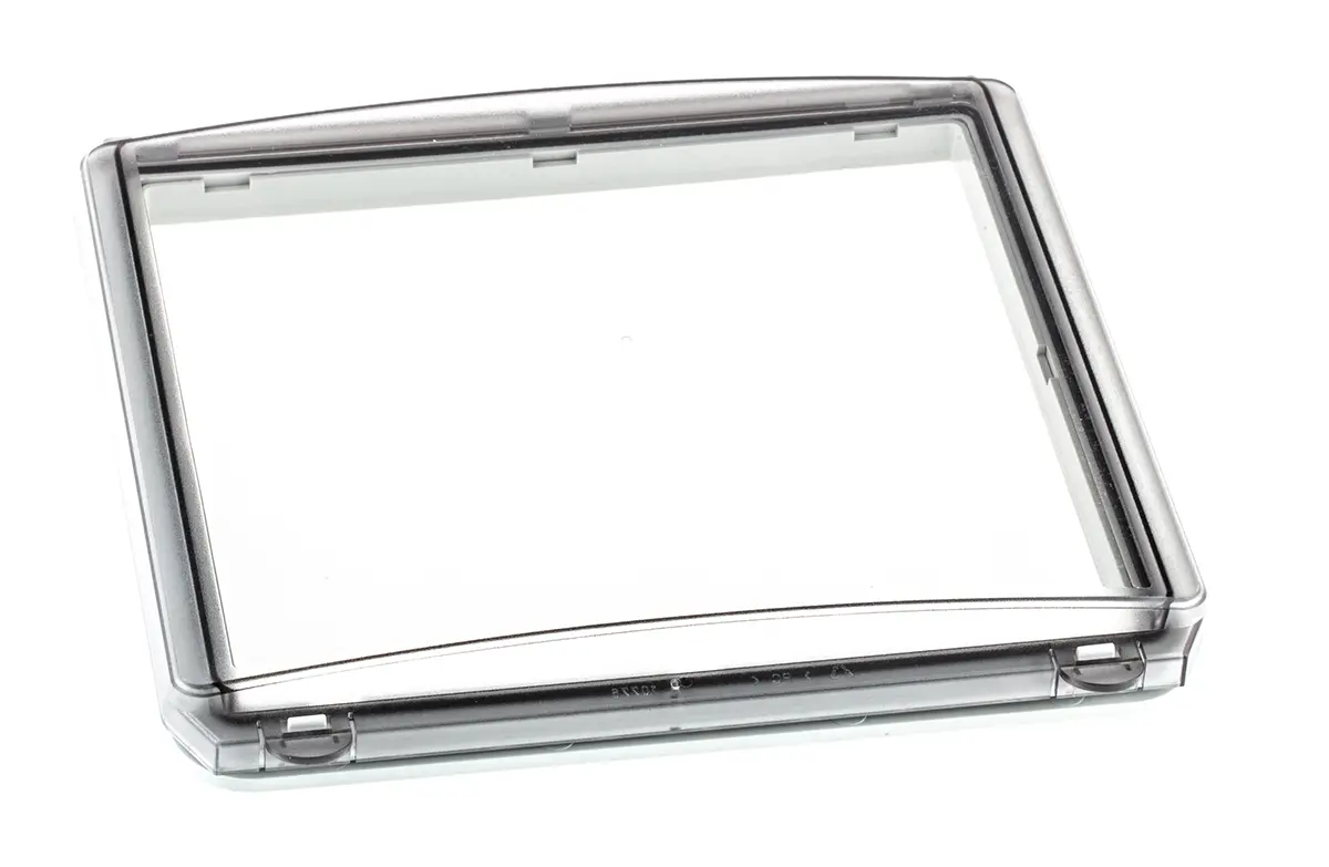 Produktfoto 1 von Fibox Sichtfenster 248 mm x 26 mm 24-Modul-Gehäuse x 218 mm, Polycarbonat, IP65, Grau