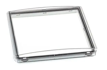 Produktfoto 1 von Fibox Sichtfenster 248 mm x 26mm 24-Modul-Gehäuse x 218 mm, Polycarbonat, IP65, Grau
