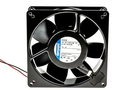 ebm-papst 5100 N Axiallüfter, Kugel, 12V dc / 9.5 W 790 mA, 2900 U/min, 260 m³/h 135 mm 38mm 38 mm