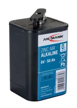 Produktfoto 1 von Ansmann Zink-Luft-Alkalibatterie Laternen-Batterie, 6 V, 50 Ah