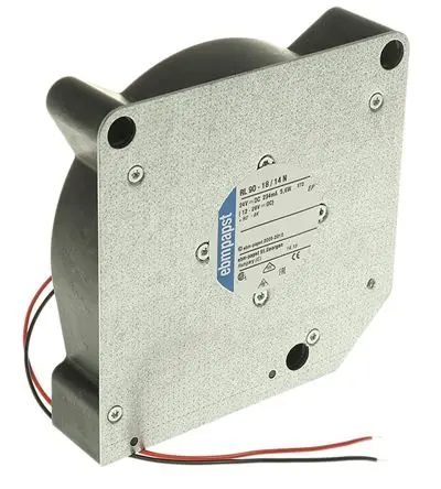 Produktfoto 1 von ebm-papst RL 90 N Zentrifugallüfter, Zentrifugal, 24V dc, DC 120.6 mm, 58 dB 120.6mm, 2500 U/min 37.3 mm, Kugel