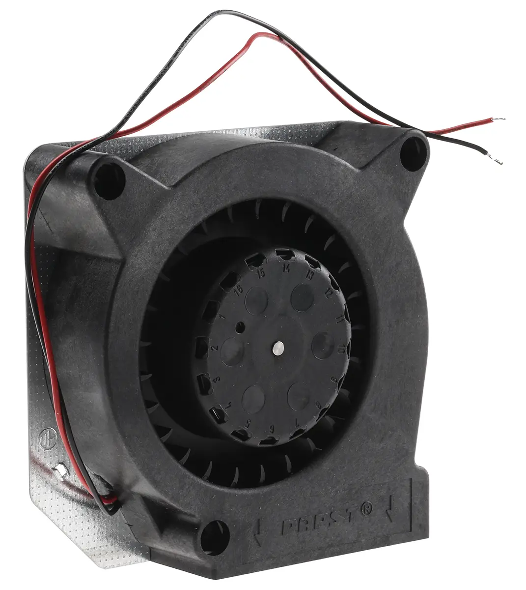 Produktfoto 1 von ebm-papst RL 90 N Radialgebläse, radial, 12 V dc, DC, 58dB, 120.6 x 120.6 x 37.3mm, 2500U/min, Kugellager