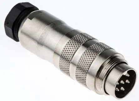 Produktfoto 1 von binder 423 18.5 mm M16 Rundsteckverbinder Stecker 6-polig Stecker 5A Kabel IP67