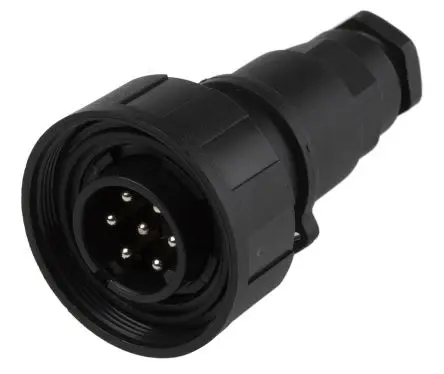 Bulgin Standard Buccaneer 38 Standard Rundsteckverbinder Stecker 7-polig Stecker 5A Kabel IP68
