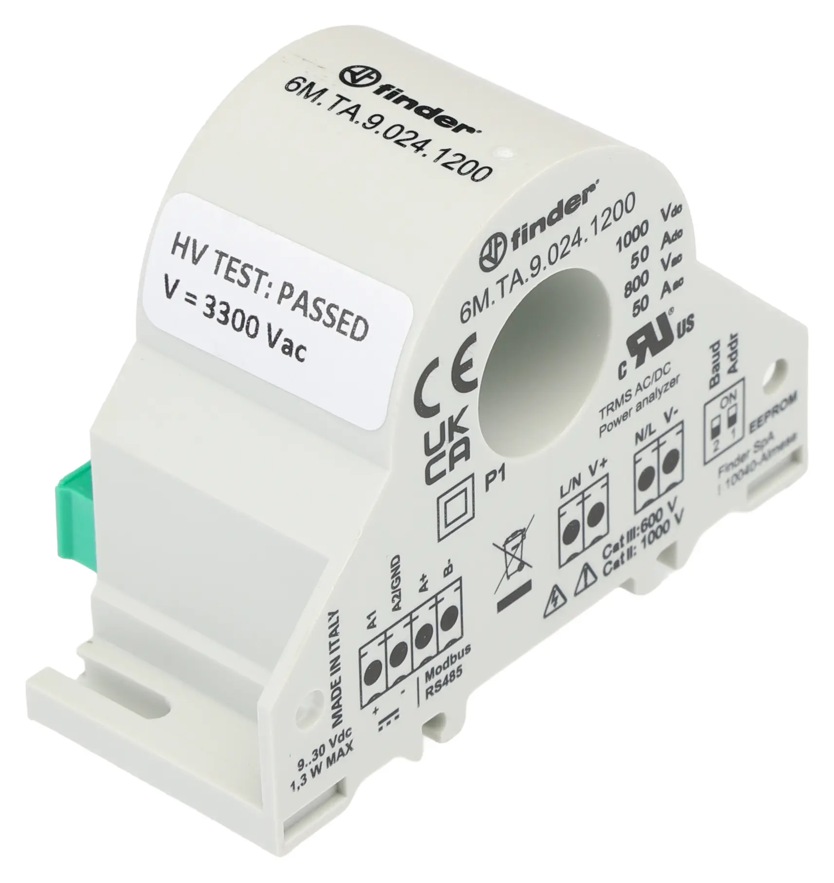 Produktfoto 1 von Finder Wechselstrom/Gleichstrom 6M.TA DC-Netzanalysator Kalibriert