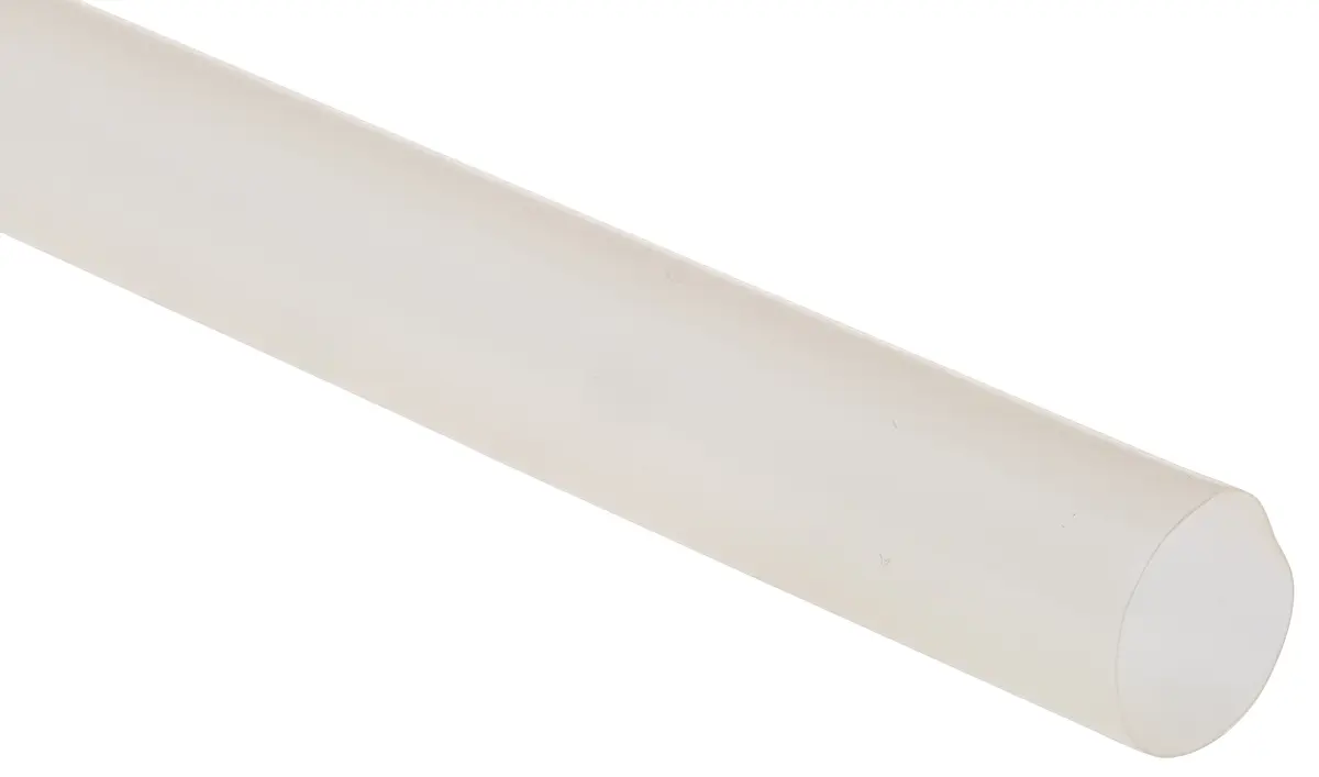 Produktfoto 1 von TE Connectivity KYNAR Wärmeschrumpfschlauch, Polyvinylfluorid Klar, Ø 9.5 mm Schrumpfrate 2:1, Länge 1.2m