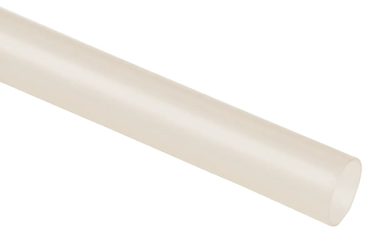 Produktfoto 1 von TE Connectivity KYNAR Wärmeschrumpfschlauch, Polyvinylfluorid Klar, Ø 6.4 mm Schrumpfrate 2:1, Länge 1.2m