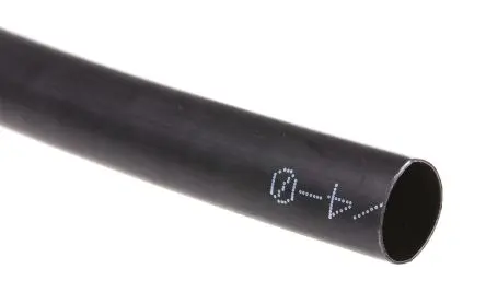 Produktfoto 1 von TE Connectivity ZHTM Wärmeschrumpfschlauch, Polyolefin Schwarz, Ø 8 mm Schrumpfrate 2:1, Länge 1.2m