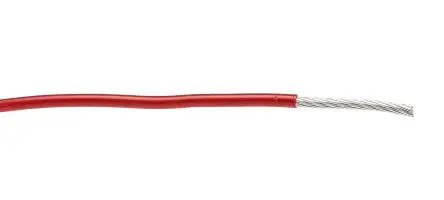 Produktfoto 1 von Alpha Wire Hookup Wire PVC Schaltdraht, 14 AWG 100 ft Rot Ø 2.31 mm 19 Litzen Polyvinylchlorid