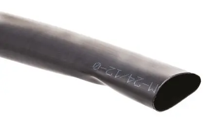 Produktfoto 1 von TE Connectivity ZHTM Wärmeschrumpfschlauch, Polyolefin Schwarz, Ø 24 mm Schrumpfrate 2:1, Länge 1.2m