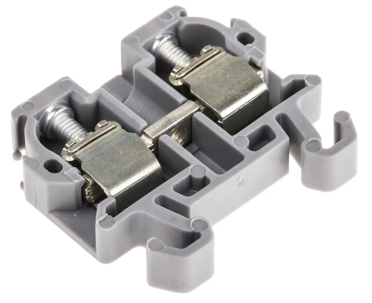 Produktfoto 1 von Entrelec SNA Anschlussklemmenblock DIN-Schiene 1 Grau, 1.5 mm², 250 V ac Schraubbefestigung