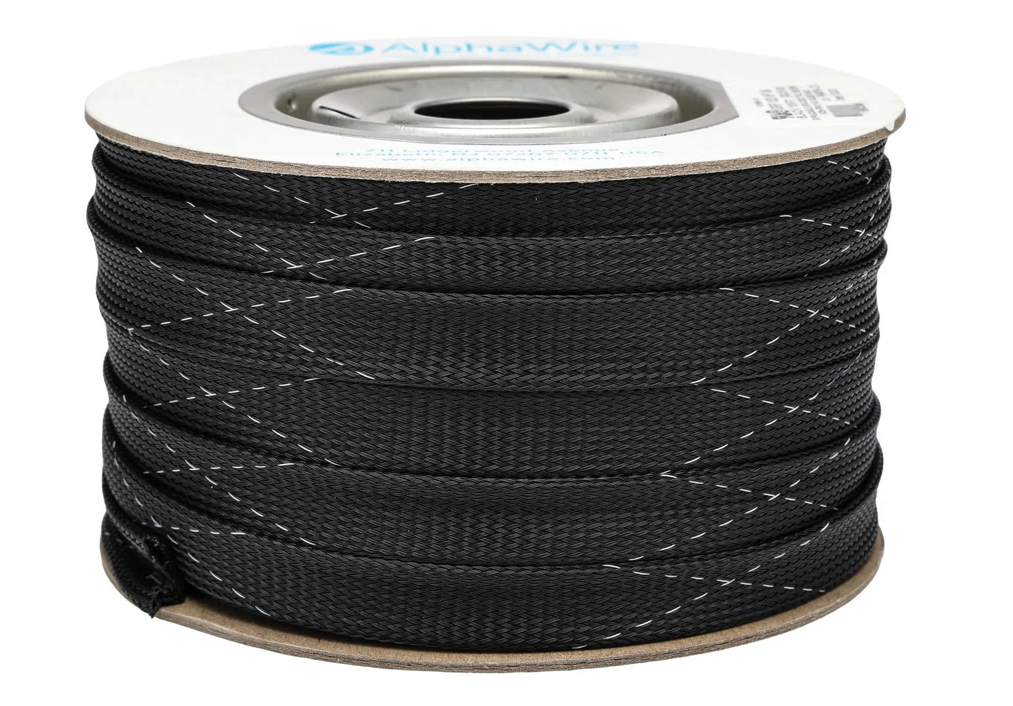 Produktfoto 1 von Alpha Wire FIT Wire Management Kabelschlauch Schwarz PET, Länge 100ft Umflochten Dehnbar