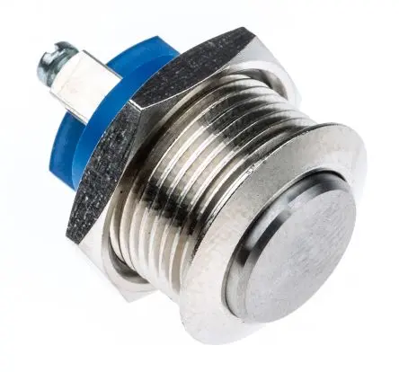 Produktfoto 1 von APEM AV Druckschalter Tastend Panel Ø 19.2 mm, SPST / 200mA 48 V dc, IP65