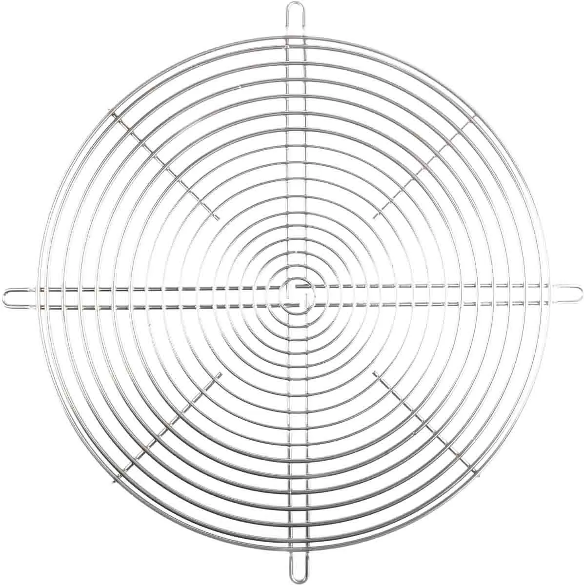 Produktfoto 1 von ebm-papst Fingerschutz, Gr. 250 mm, Pulverbeschichteter Stahl, Schraublochabstand 295 mm 295 mm, Silber 295 mm 6.4 mm