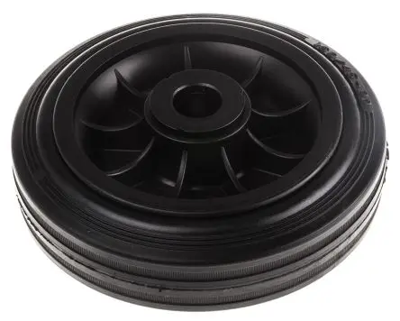 Produktfoto 1 von LAG Rollwagenrolle Schwarz, Mat. Gummi, 135 kg Ø 160 mm, B. 45 mm