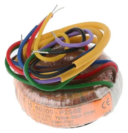 Produktfoto 1 von Nuvotem Talema Ringkerntransformator, Primär 230 V ac / Sekundär 2 x 7 V ac 2 Ausg. 1.6 VA, 114mA 0.086 kg 60 Hz 50 Hz