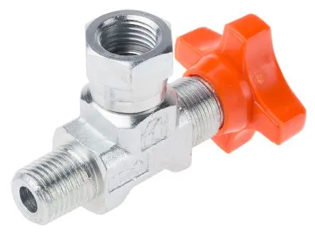 Produktfoto 1 von RS PRO Hydraulikmanometer-Isolierungsventil Abgewinkelt 400 bar -20 °C Kohlenstoffstahl