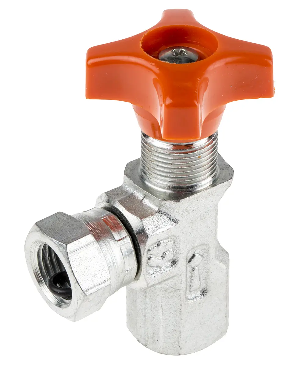 Produktfoto 1 von RS PRO Hydraulikmanometer-Isolierungsventil Abgewinkelt 400 bar -20 °C Kohlenstoffstahl
