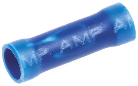 Produktfoto 1 von TE Connectivity PLASTI-GRIP Kabelspleißverbinder, Parallel, Blau Isoliert, Ø 4.32 mm Zinn, Ges.L 19.3mm, 16 AWG max.