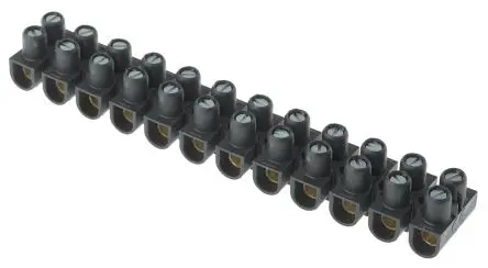 Produktfoto 1 von Legrand Polypropylen Klemmenleiste 57A Schwarz 12-polig Schraubbefestigung 10mm²